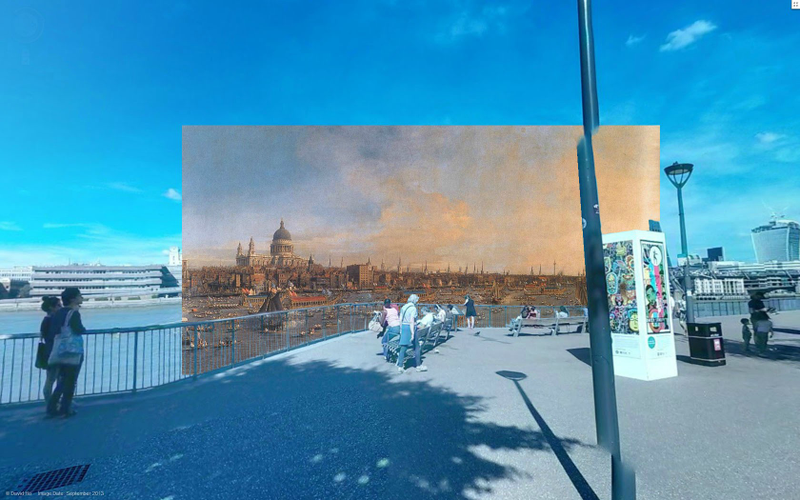 Illustration for article titled Impressive images mix classic paintings and modern London street views